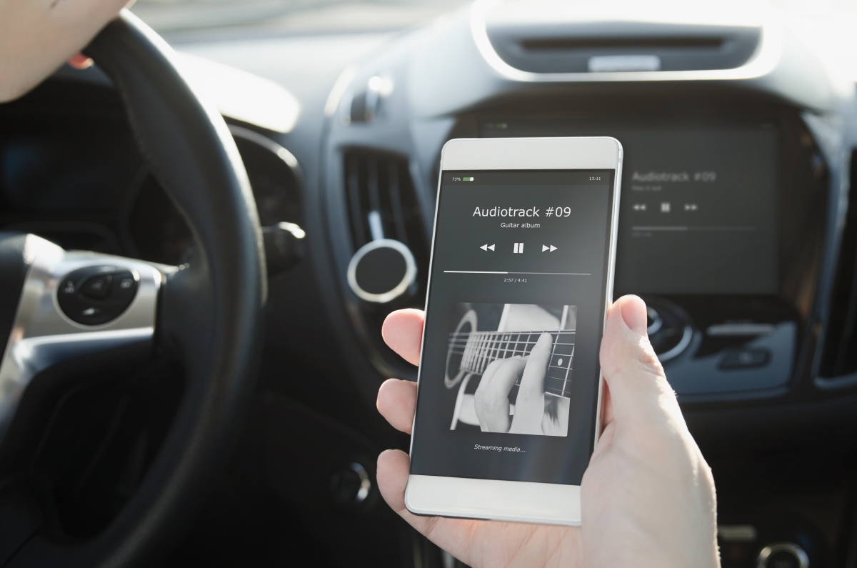 Playing Music in the Car Via a Smartphone