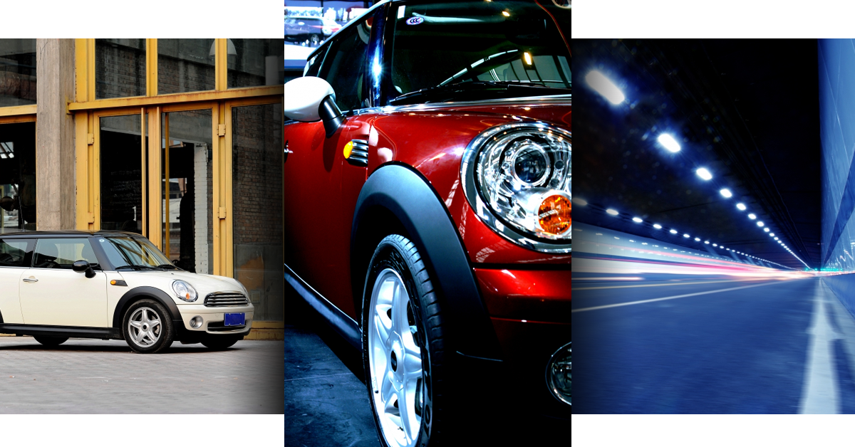 Mini Cooper Triptych