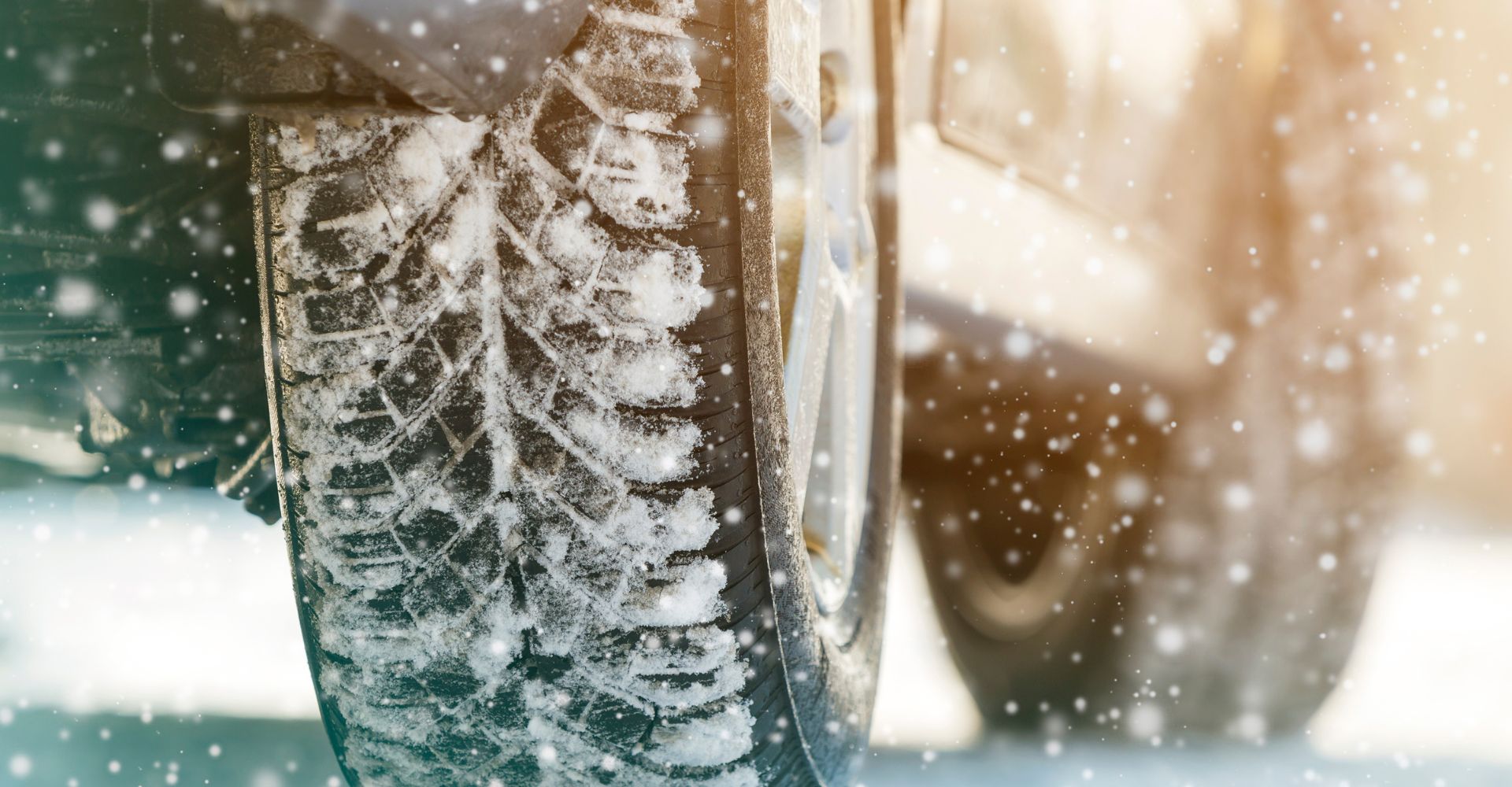 Winter tires in snow