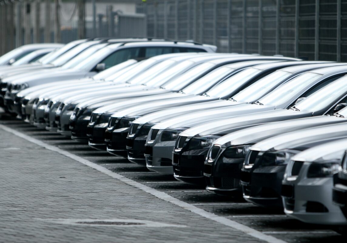 BMW Lot With New Cars