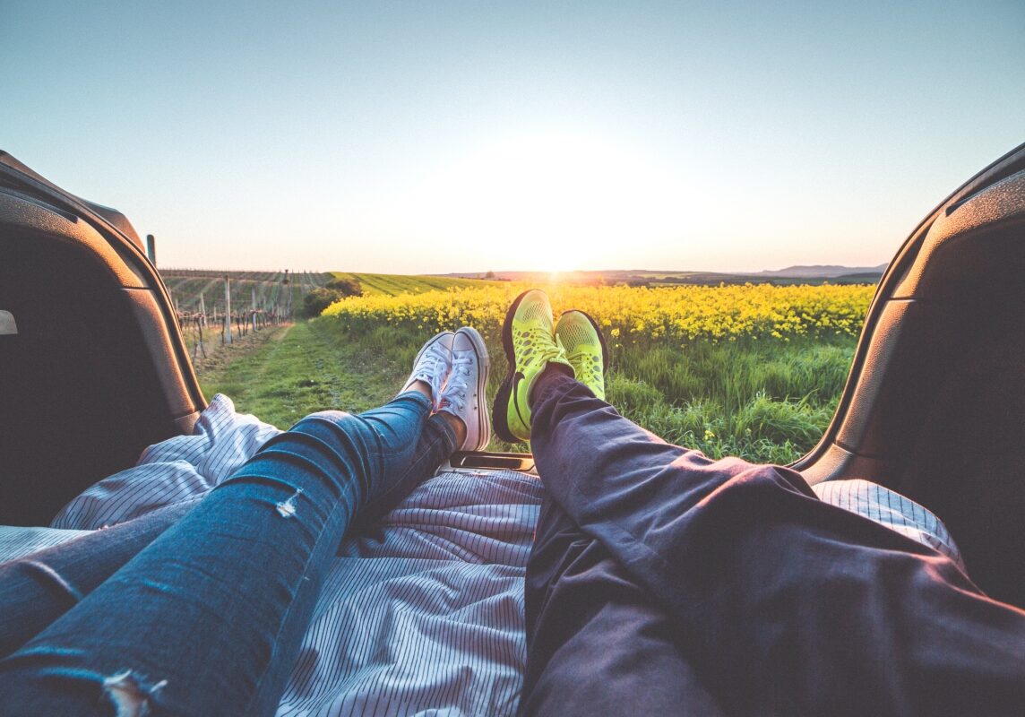 Resting in the Back of a Hatchback
