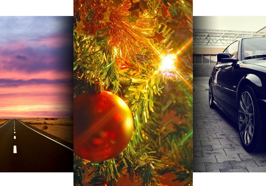 Holiday Driving Triptych