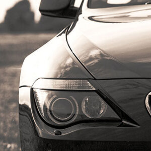 Sleek Headlight Closeup