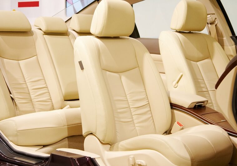 Light Tan Leather Car Interior