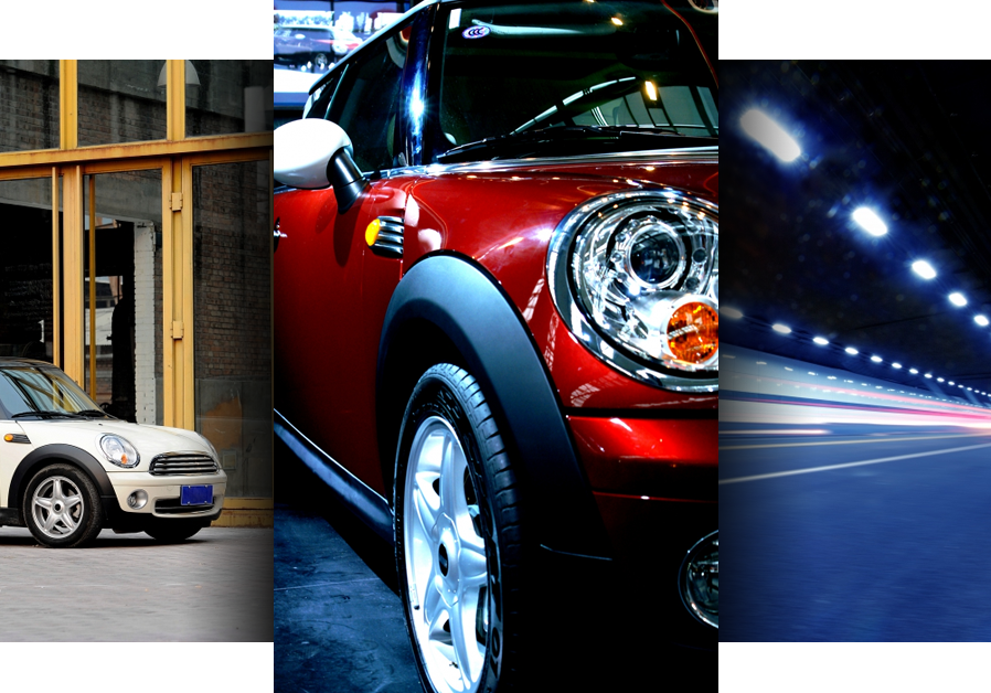 Mini Cooper Triptych