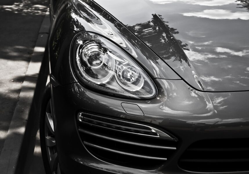 Porsche Headlight Closeup